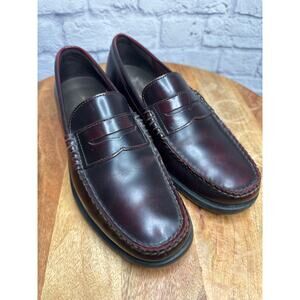 Rockport Men's Reddish Brown Penny Loafer Leather Dress Shoes SZ 8.5 EUC